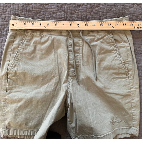 Hollister Mens Jogger Shorts 7" Epic Flex Olive Khaki Size Check Description - Picture 7 of 14
